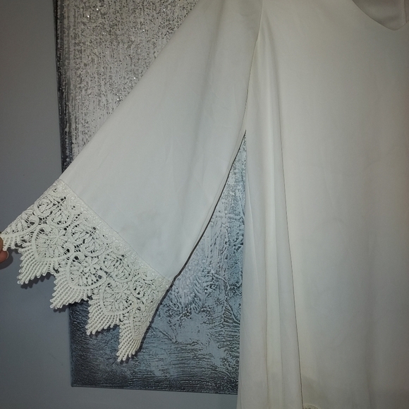 SAGE Flowy Cream Dress - Picture 4 of 8